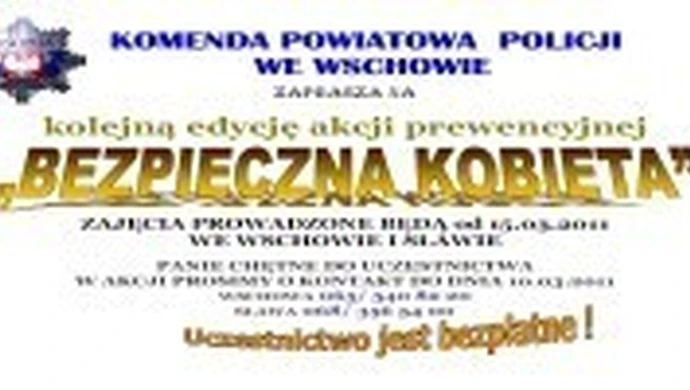 “Bezpieczna kobieta” – kolejna akcja wschowskiej Policji