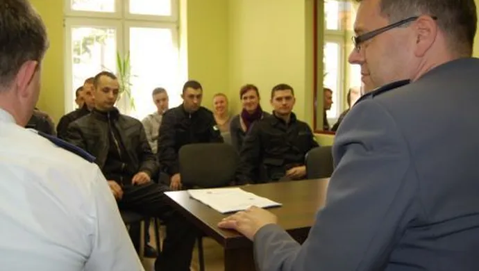 Spotkanie komendanta z „młodą kadrą”