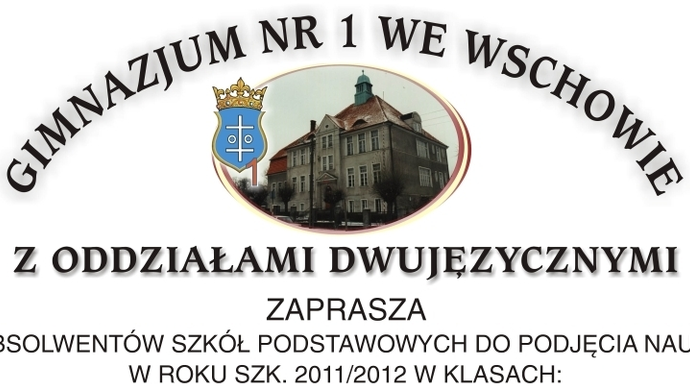 Nabór do klasy I w Gimnazjum nr 1 we Wschowie
