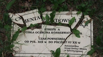 Kolejny akt wandalizmu na cmentarzu żydowskim w Szlichtyngowej.