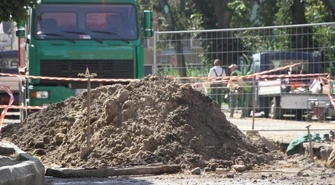 Trwają prace remontowe na rynku w Szlichtyngowej