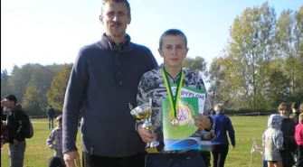 Adrian Ławecki mistrzem województwa w biegach przełajowych