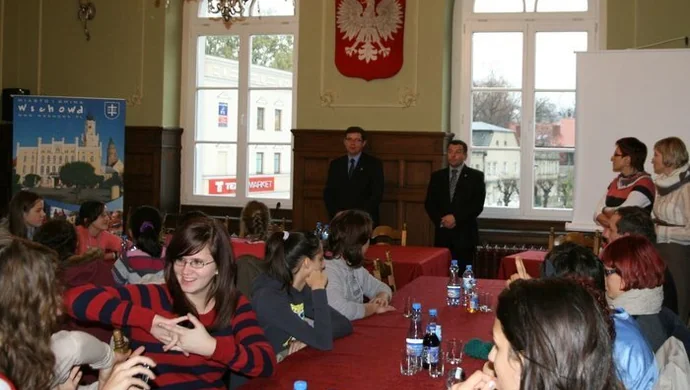 Uczestnicy programu Comenius odwiedzili burmistrza