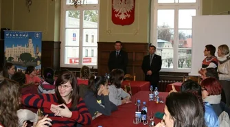 Uczestnicy programu Comenius odwiedzili burmistrza