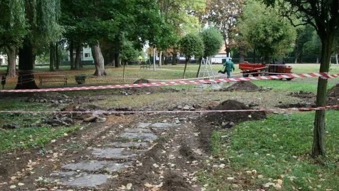 Siłownia w parku nad stawami