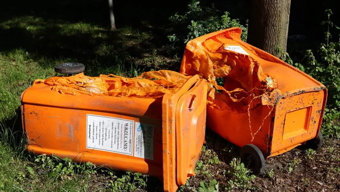 Spłonęły pojemniki do selektywnej zbiórki
