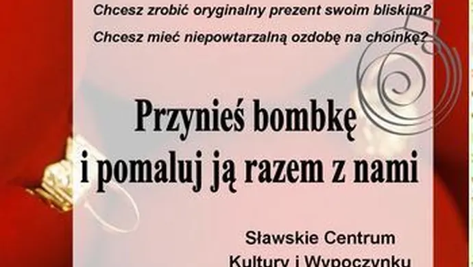 Wspólne malowanie bombek w Sławie