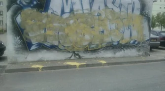 Zamalowali kibicowskie murale