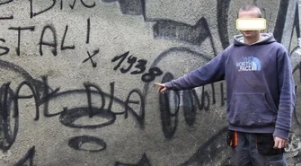 Policja dotarła do autora napisów na murach
