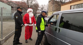 Mikołaj na wschowskich drogach