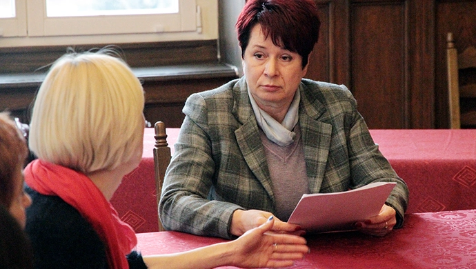 Rodzice uczniów z Lginia u pani burmistrz