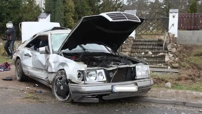 Lgiń: Stracił panowanie nad pojazdem