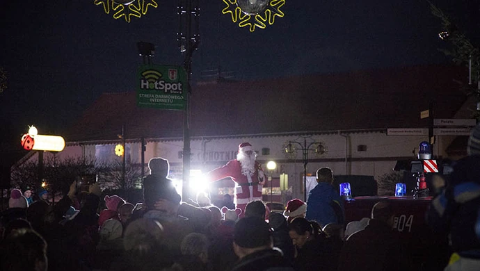 Powitanie świętego Mikołaja w Sławie