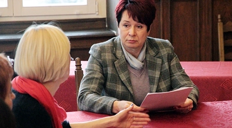 Rodzice uczniów z Lginia u pani burmistrz