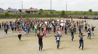 "Have fun with us!"- Flash mob