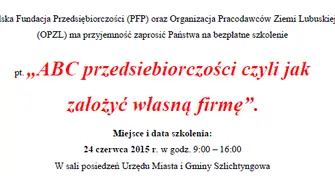 Szkolenie w Szlichtyngowej