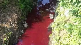 Wyciek kolorowej substancji