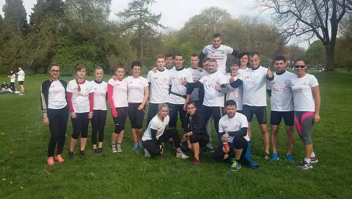 Reprezentanci powiatu wschowskiego na warszawskim maratonie