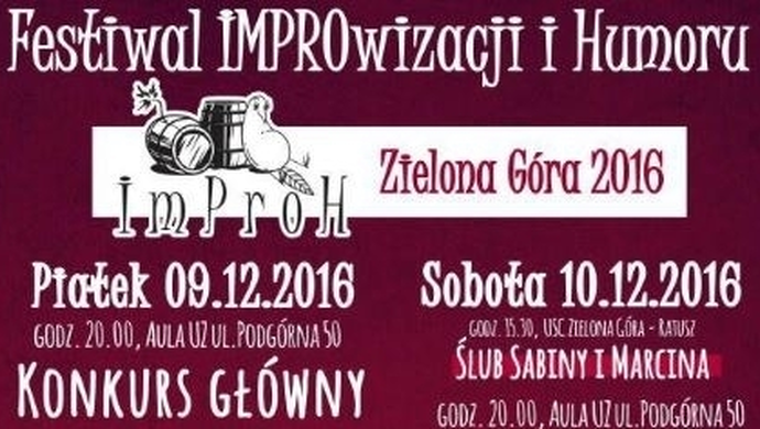 Zaproszenie na Festiwal Improwizacji i Humoru