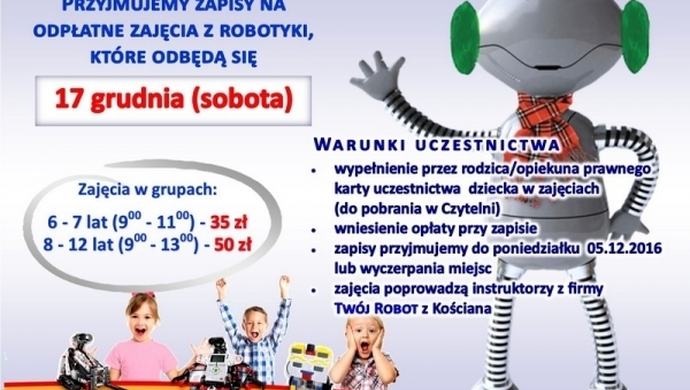 Zbuduj robota! - warsztaty w Bibliotece