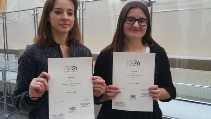 Uczennica z ZANa w ogólnopolskim finale Olimpiady Wiedzy o Mediach 