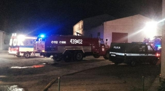 Wybuch, pożar i ewakuacja