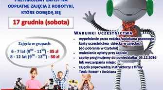 Zbuduj robota! - warsztaty w Bibliotece