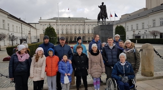 Dzieci z Ośrodka Szkolno Wychowawczego na wycieczce w Warszawie
