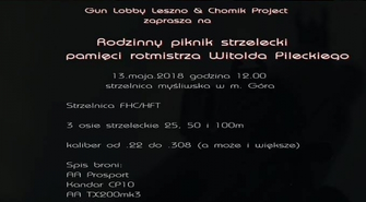 Rodzinny piknik strzelecki pamięci rotmistrza Witolda Pileckiego  już w najbliższa niedzielę! 