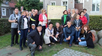 Pielgrzymi na wschowskiej Drodze św. Jakuba