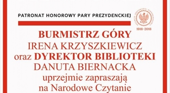 Narodowe Czytanie "Przedwiośnia"w Górze już jutro 
