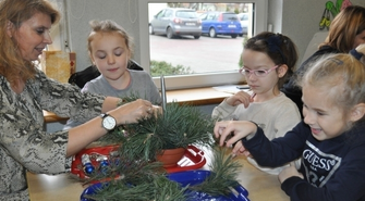 Świąteczne spotkanie przedszkolaków.