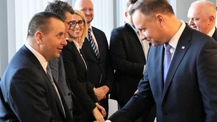 Starosta Wschowski na spotkaniu z Prezydentem