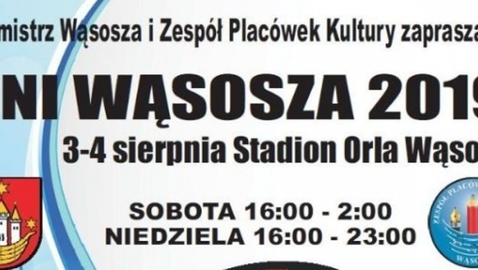 Wkrótce świętowanie Dni Wąsosza