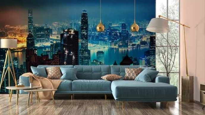 – modne tapety z panoramą miasta w salonie i nie tylko...