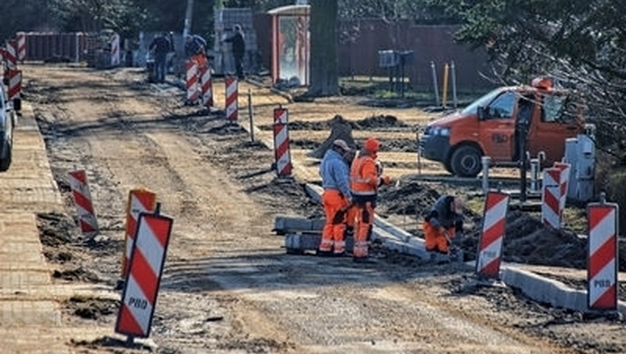 - postęp prac