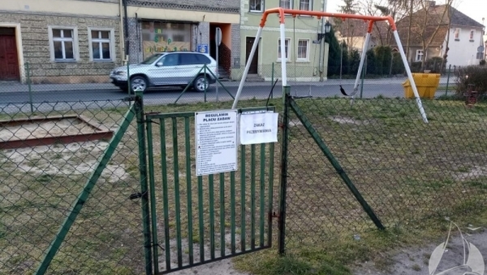 Place zabaw w Gminie Sława zamknięte
