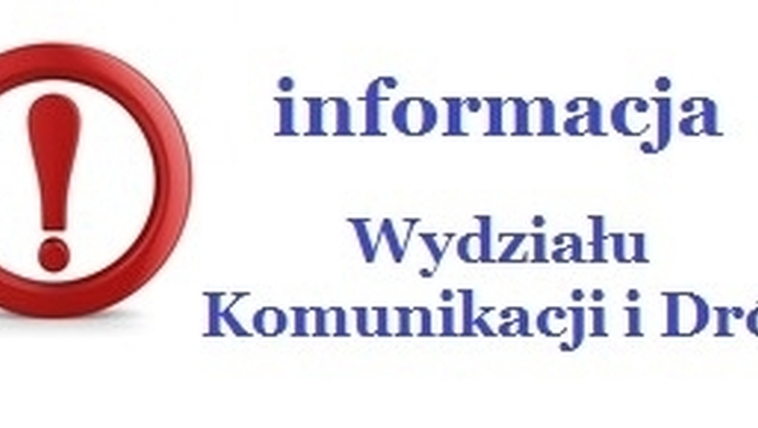 - Wydział Komunikacji i Dróg