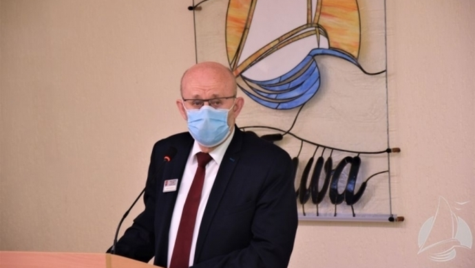 Burmistrz Sławy z absolutorium.