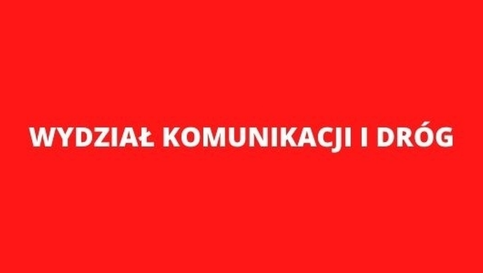 Obsługa w Wydziale Komunikacji i Dróg w okresie epidemii COVID-19