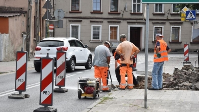 Utrudnienia w centrum Sławy