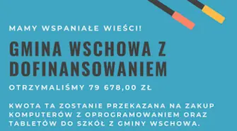 na zakup komputerów do pracy zdalnej dla potrzebujących uczniów naszej gminy