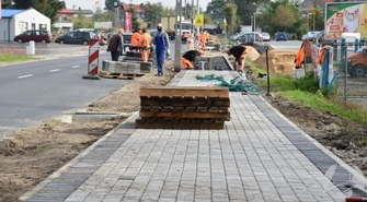 Kolejne metry kostki ułożone