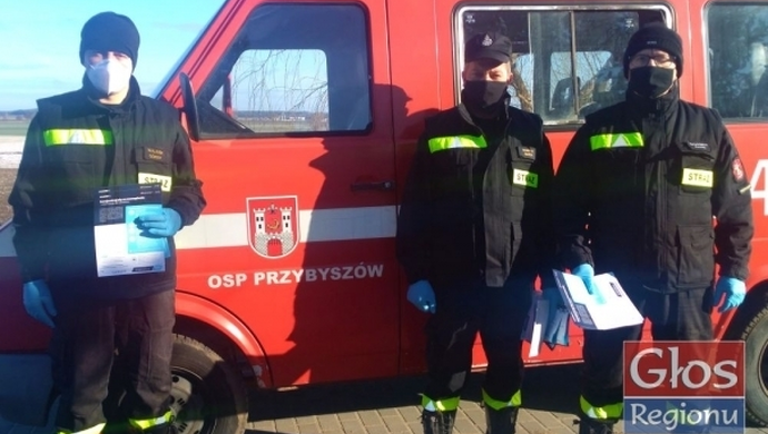 Strażacy rozdysponowali ulotki
