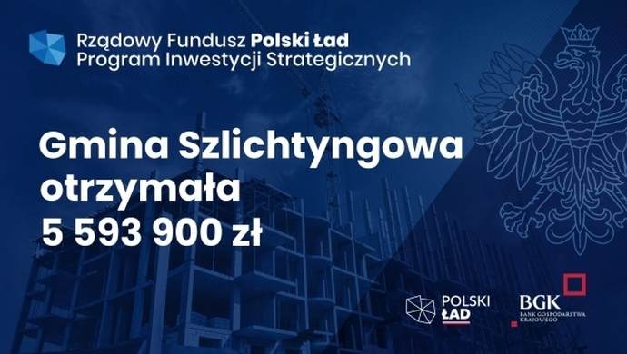 Ponad 5 milionów dofinansowania dla Gminy Szlichtyngowa!