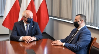 Starosta Wschowski Andrzej Bielawski z wizytą u Wojewody Lubuskiego Władysława Dajczaka