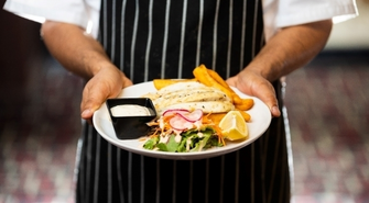 - fartuch z własnym nadrukiem