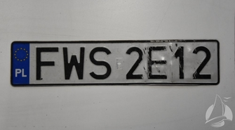 Znaleziono tablicę rejestracyjną!