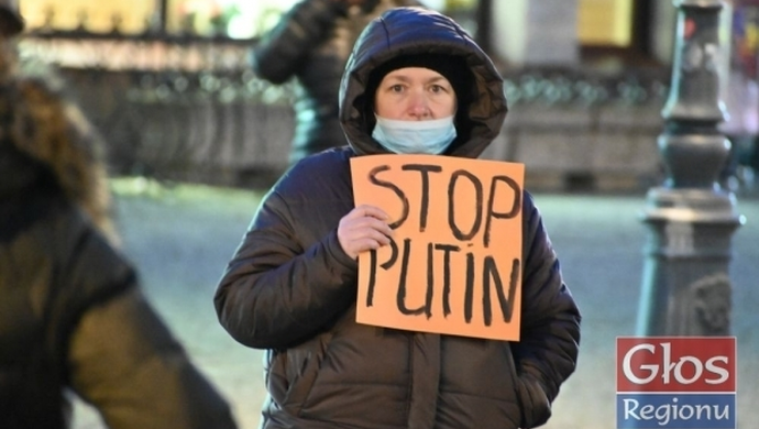 Nie dla wojny! Protest w Sławie (ZDJĘCIA)