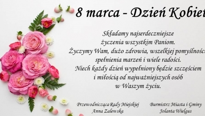 od burmistrz Wielgus i przewodniczącej Zalewskiej